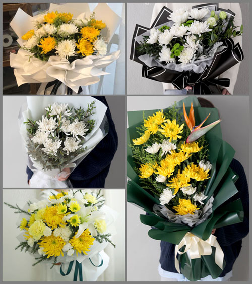 河北秦皇岛昌黎县白事花束代送